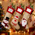 JoyMingle 3 PCS Personalized Christmas Stocking