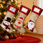 JoyMingle 3 PCS Personalized Christmas Stocking