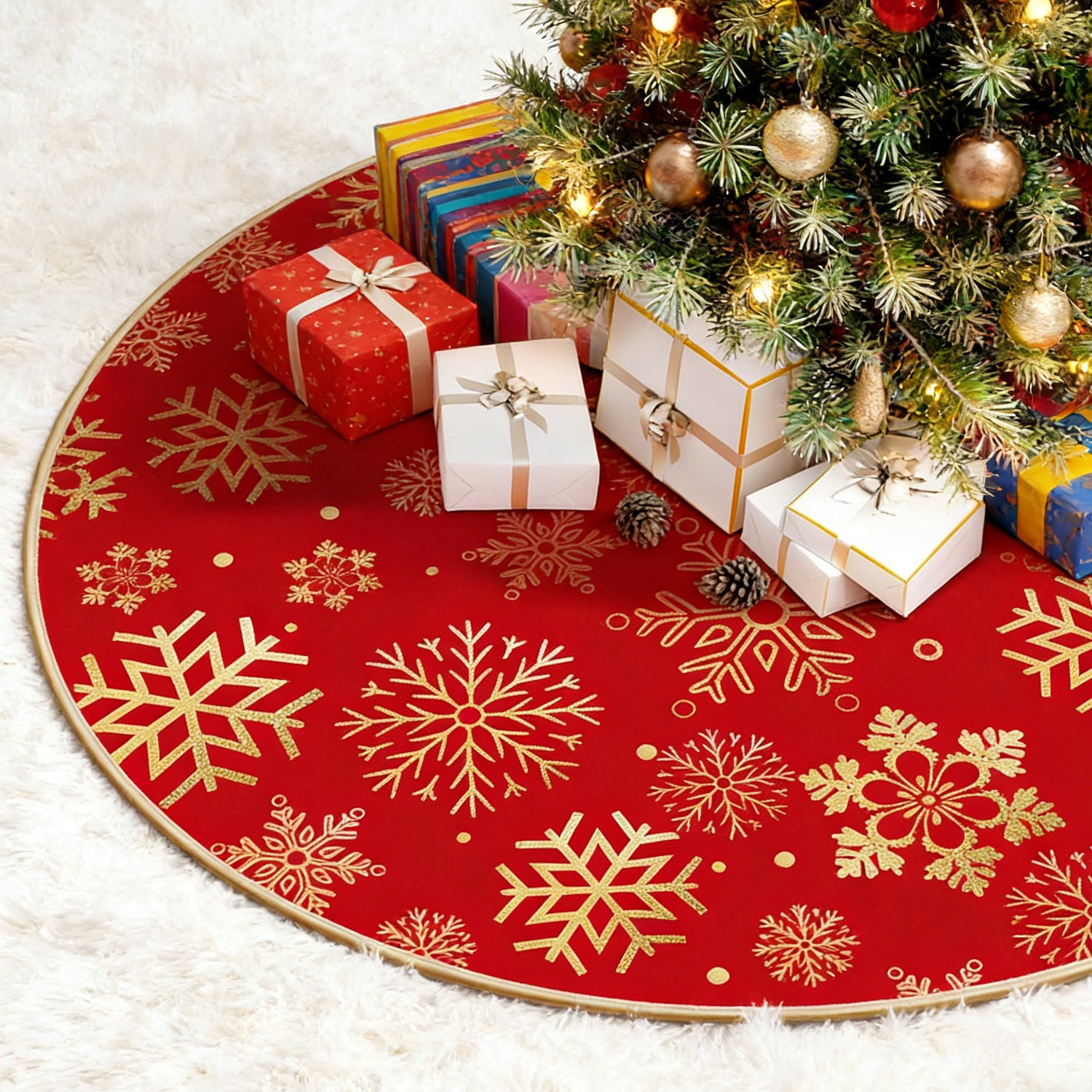JoyMingle 36 Inch Christmas Tree Skirt